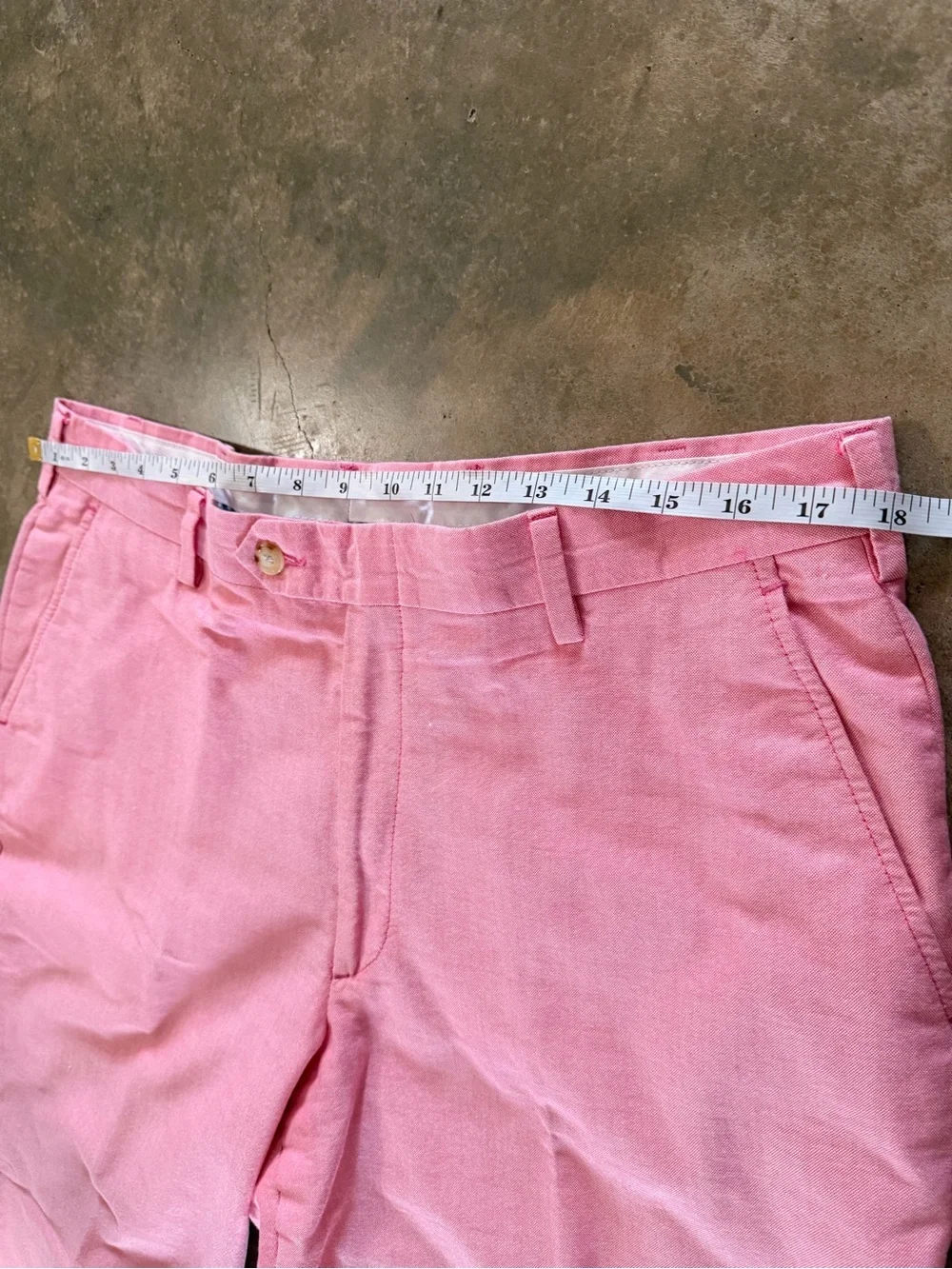 Men Tailored Pastel Pink Chino Trousers Pants Cuff